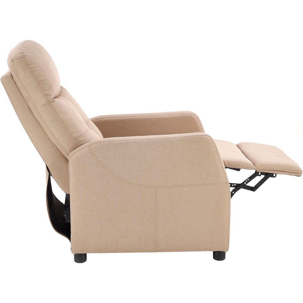 VelvetForms Filip – Eksklusiv Premium Hvilestol med Ligefunktion (Beige)