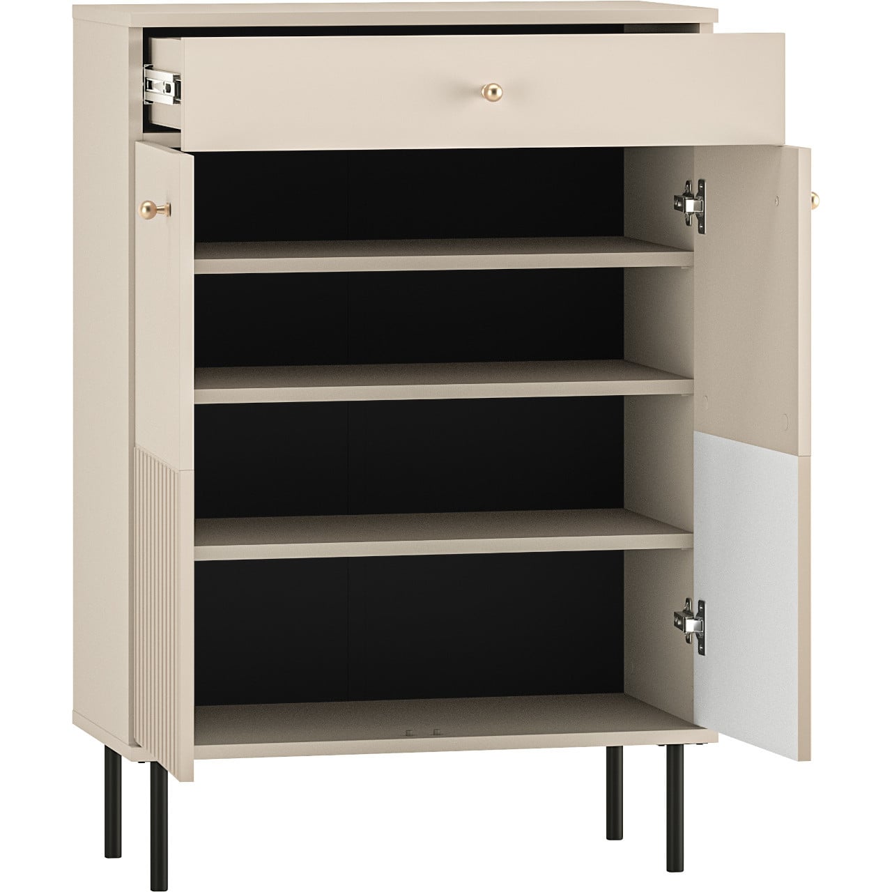 VelvetForms Alvaro 2 – Eksklusivt Premium Entresæt & Garderobe (Cashmere / Guld & Sort)