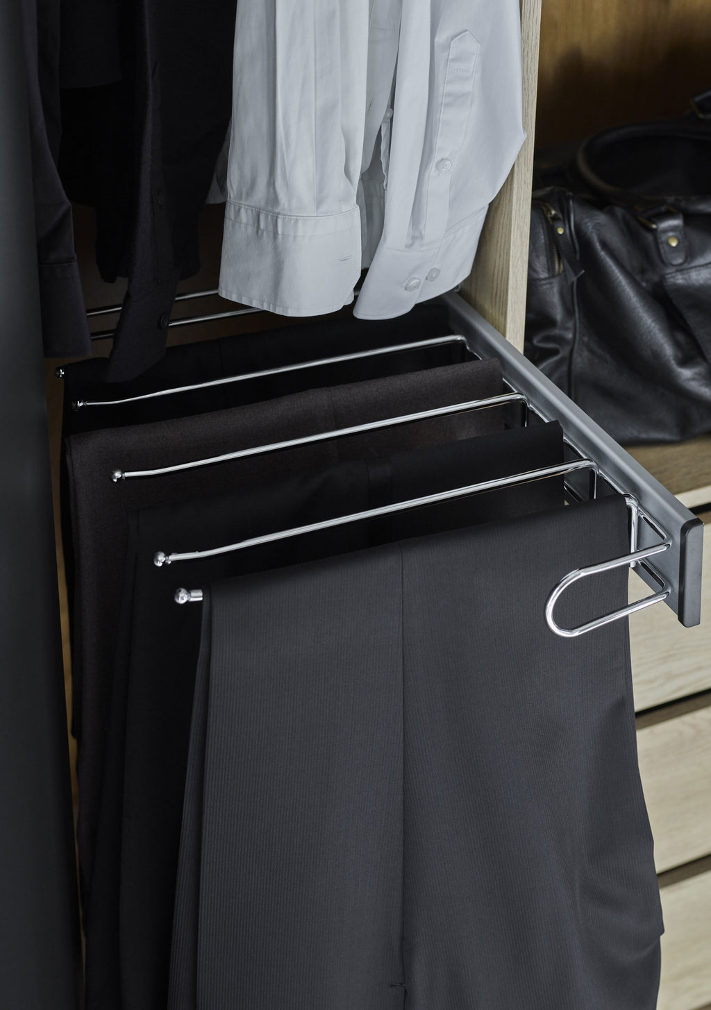 VelvetForms Stor – Åben Garderobe 160×240 (Naturlig Eg)