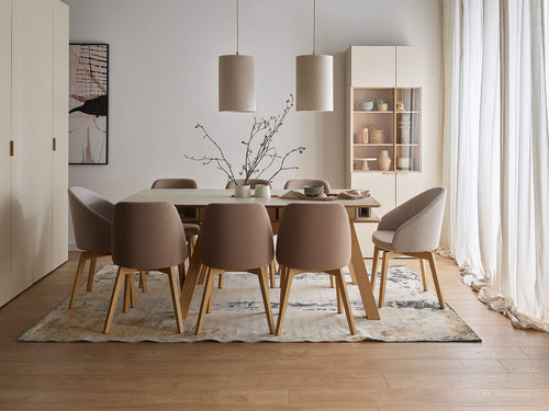 VelvetForms 4 You Fresh – Eksklusivt Premium Udtrækssbord 140×100 (Sandbeige)