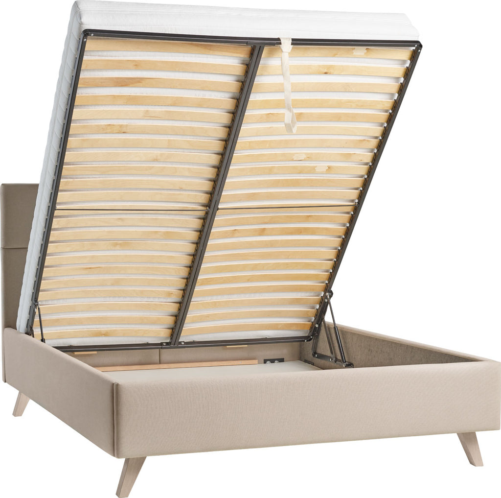 VelvetForms Harmonic – Eksklusiv Premium Polstret Seng 160×200 (Valgfri Stof & Ben)