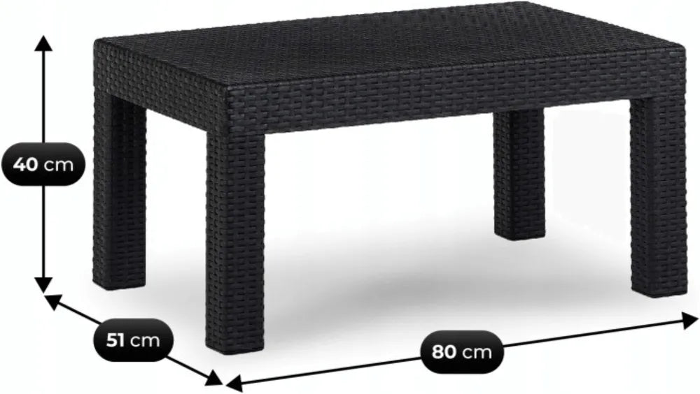 VelvetForms Brenta – Loungesæt i Rattanlook til Haven
