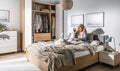 VelvetForms Simple – Sengeramme med Opbevaring 180×200 (Valgfri Farve & Ben)