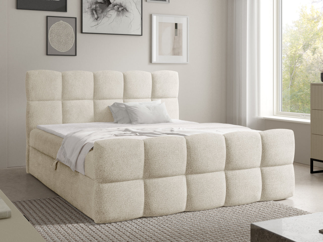 VelvetForms Rossi – Eksklusiv Premium Kontinentalseng 180×200 (Coral 15)
