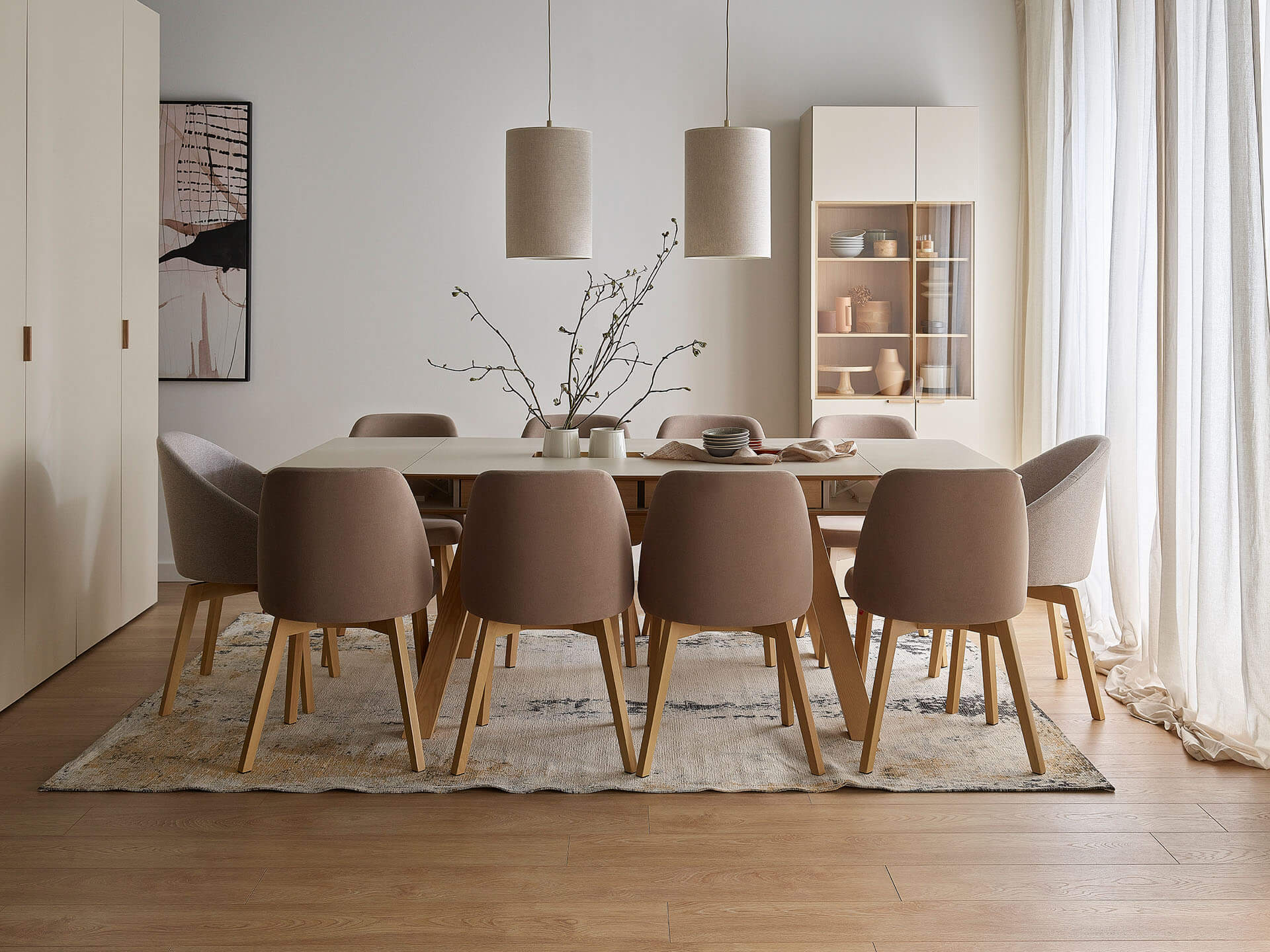 VelvetForms 4 You Fresh – Eksklusivt Premium Udtrækssbord 140×100 (Sandbeige)