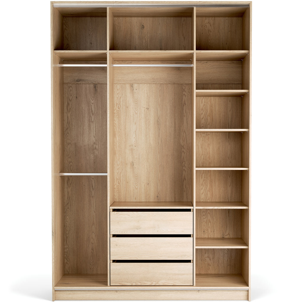 VelvetForms Stor – Åben Garderobe 160×240 (Naturlig Eg)