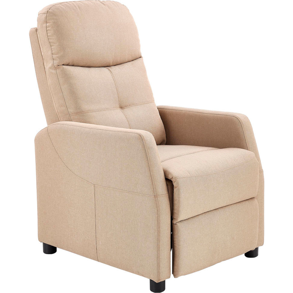 VelvetForms Filip – Eksklusiv Premium Hvilestol med Ligefunktion (Beige)