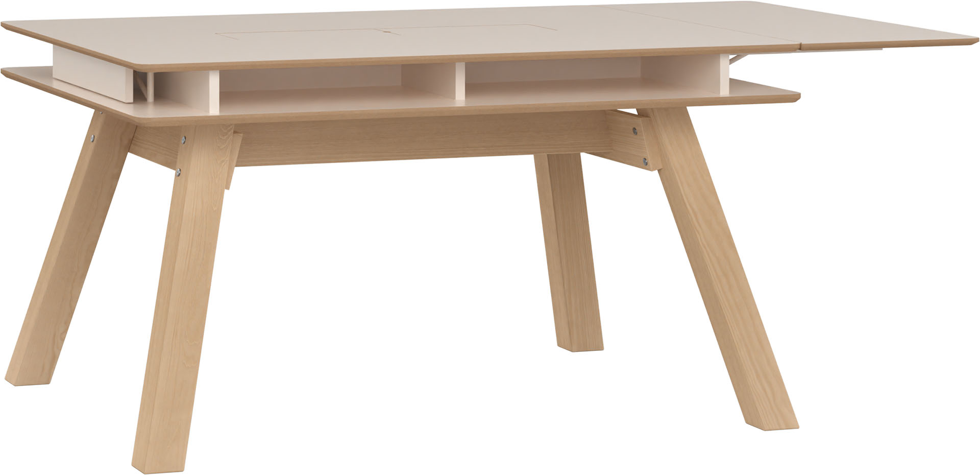 VelvetForms 4 You Fresh – Eksklusivt Premium Udtrækssbord 140×100 (Sandbeige)