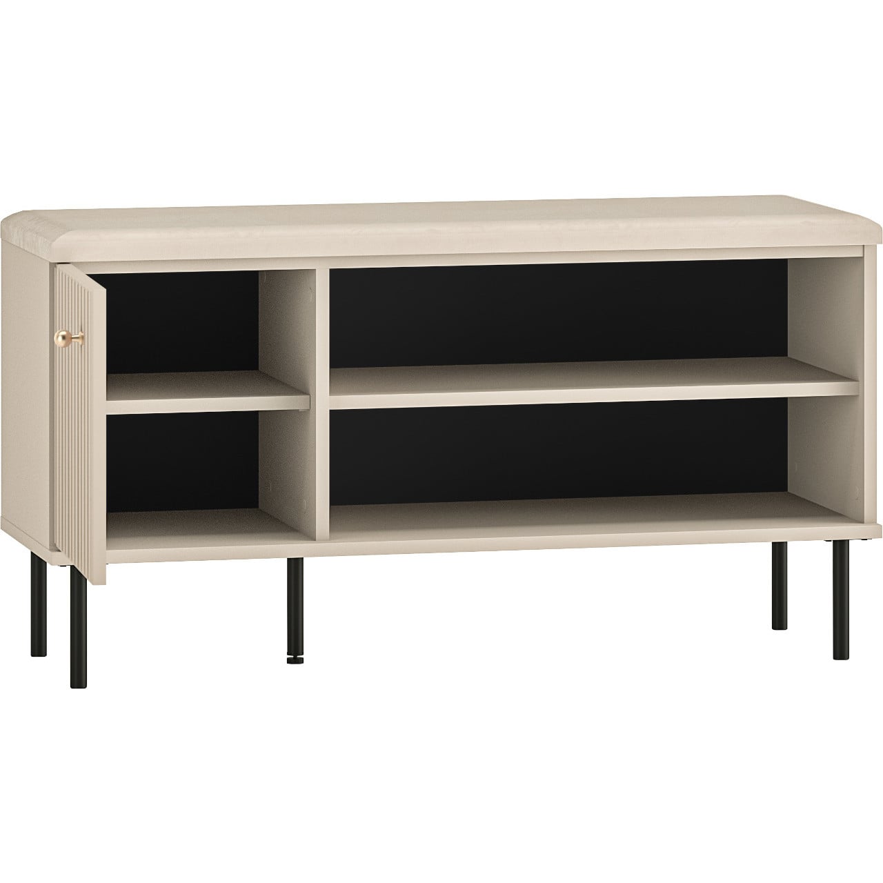 VelvetForms Alvaro 2 – Eksklusivt Premium Entresæt & Garderobe (Cashmere / Guld & Sort)