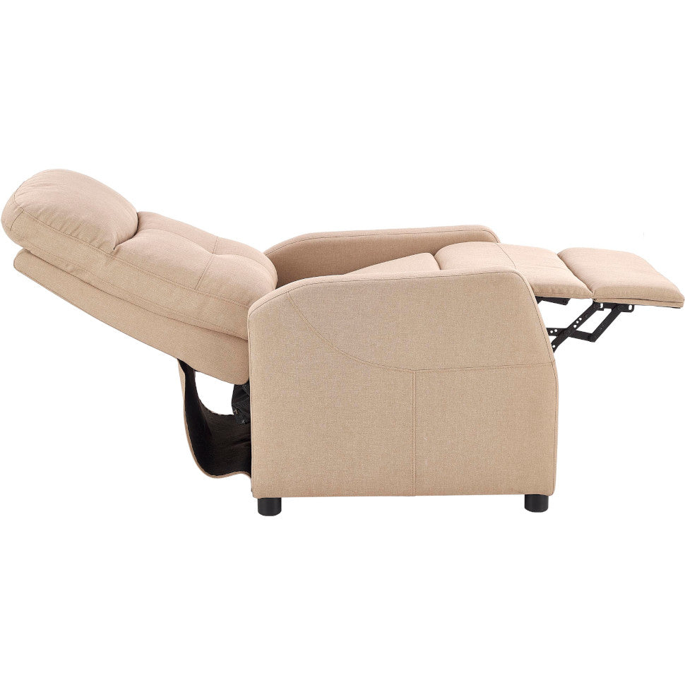VelvetForms Filip – Eksklusiv Premium Hvilestol med Ligefunktion (Beige)