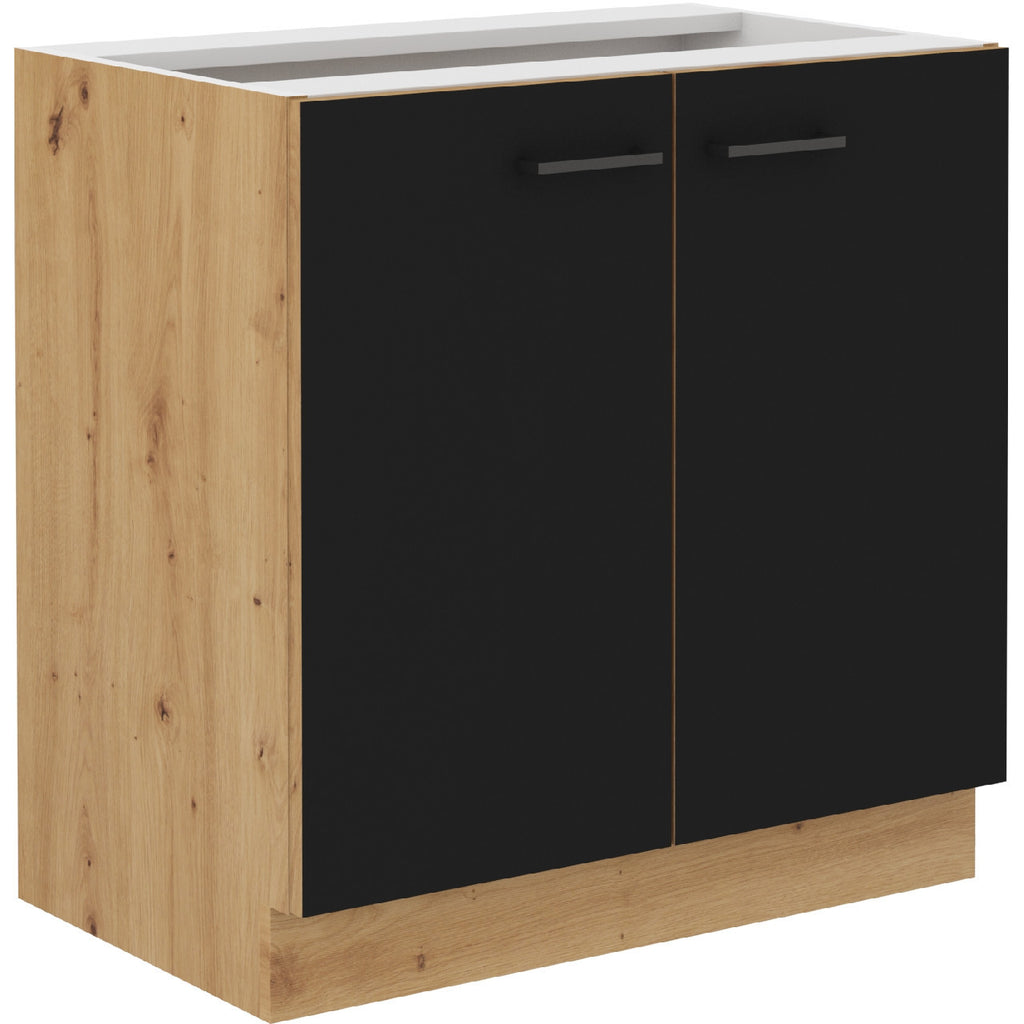VelvetForms Madera 1 – Eksklusivt Premium Køkkensæt (Artisan Eg / Sort Mat)