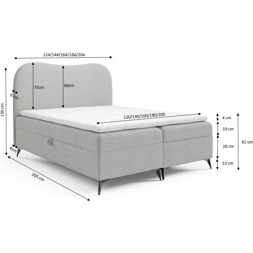 VelvetForms Aude – Eksklusiv Premium Kontinentalseng 160×200 (Now or Never 02)