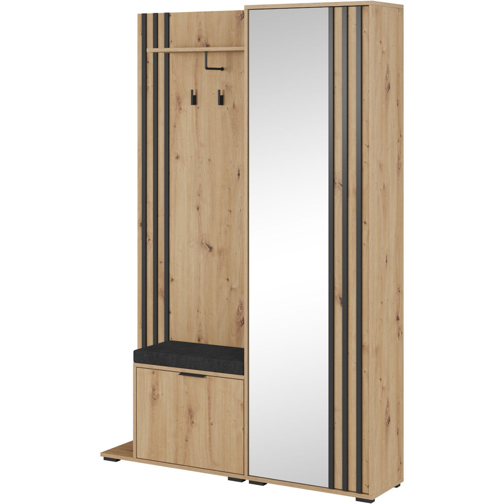 VelvetForms Laila – Eksklusiv Premium Garderobe (Artisan Eg / Sort)